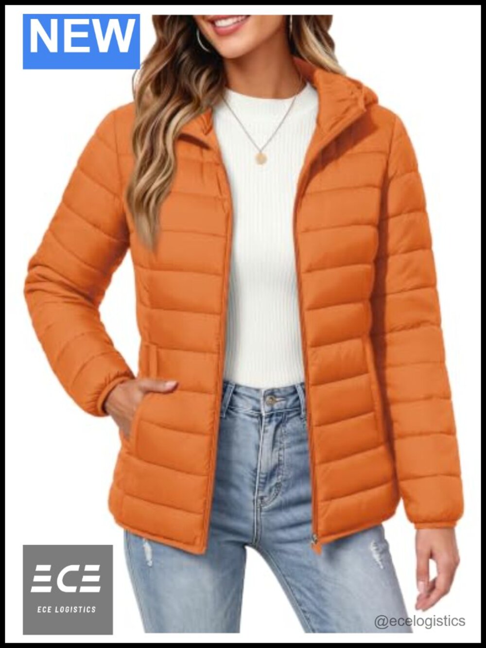 MAGCOMSEN Quilted Puffer Jacket Hooded Packable Lightweight Coat